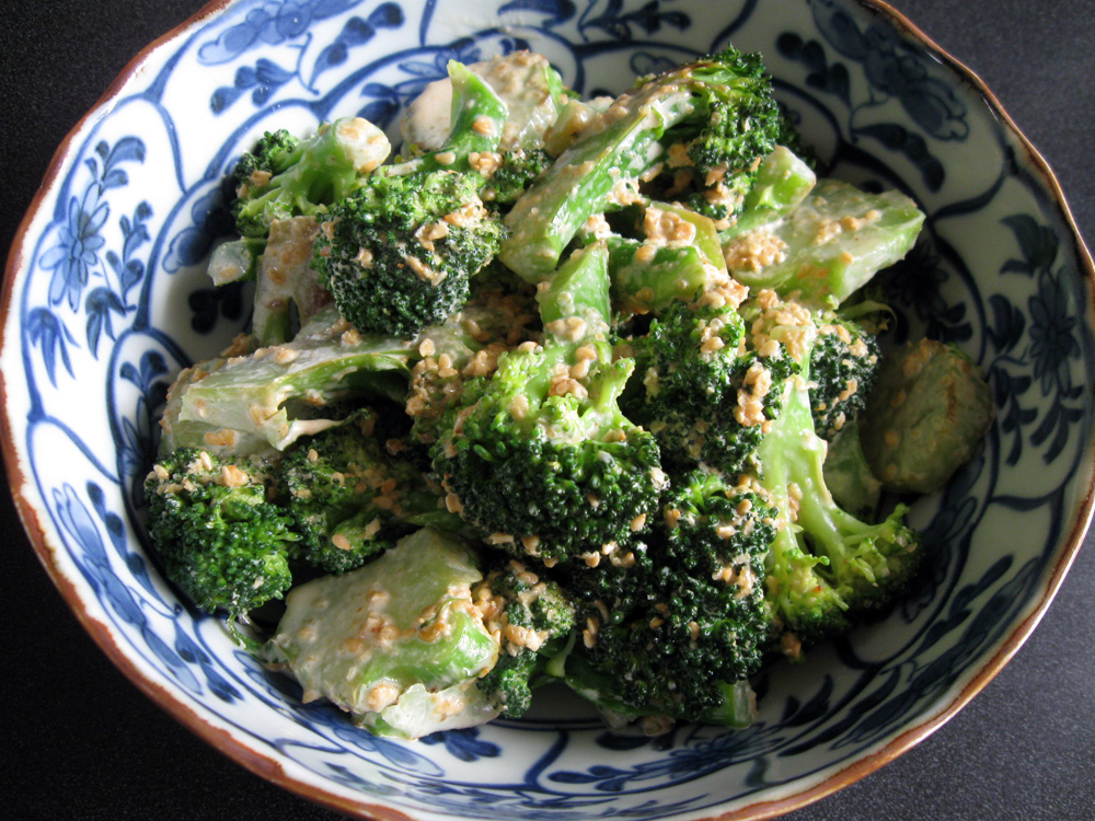 Pan-fried Broccoli with Creamy Sesame Sauce – Hiroko&amp;#39;s Recipes