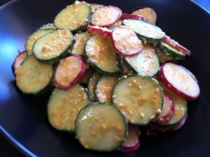 Cucumber & Radish with Sumiso – Hiroko's Recipes