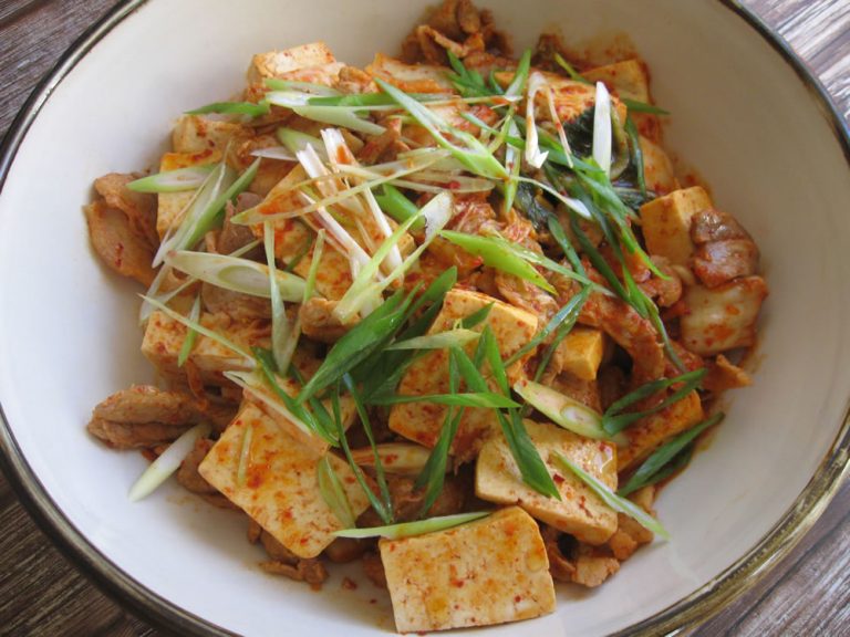 Pork, Tofu & Kimchi Stirfry Hiroko's Recipes