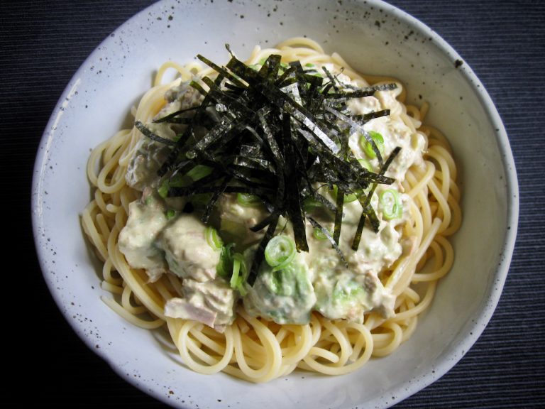 Tuna Avocado Spaghetti Hiroko's Recipes