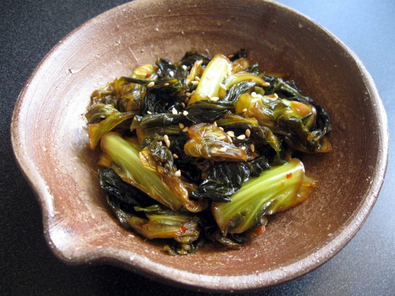 Spicy Cabbage Outer Leaves Hiroko's Recipes