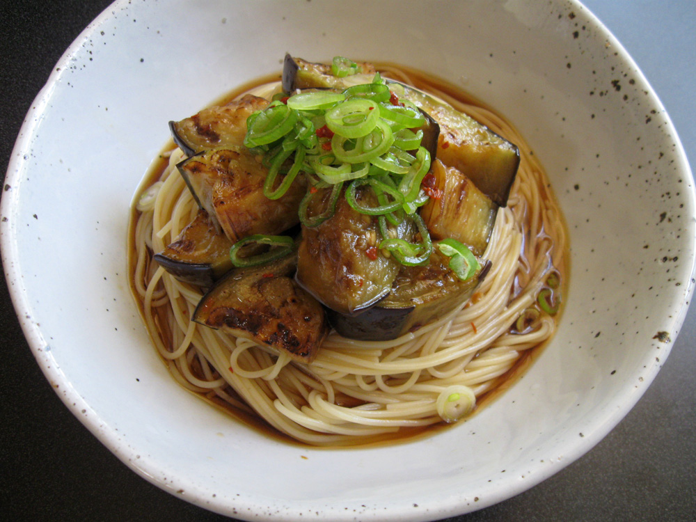 Chilled Eggplant with ‘Somen’ Noodles – Hiroko&amp;#39;s Recipes