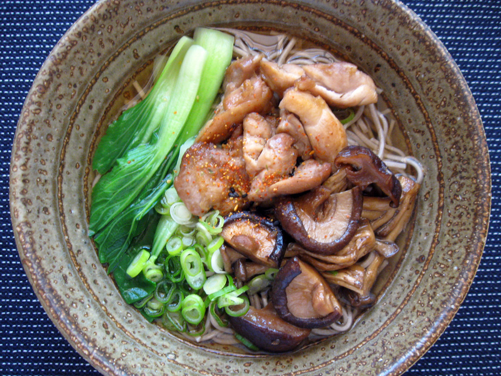 Soba Noodle Soup With Chicken &amp; Asian Mushrooms – Hiroko&amp;#39;s Recipes