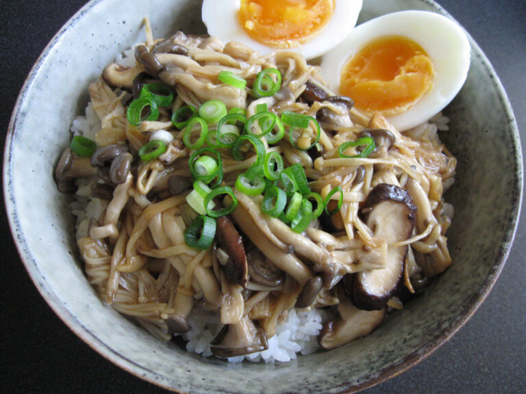 Asian Mushroom Rice Bowl Hiroko's Recipes