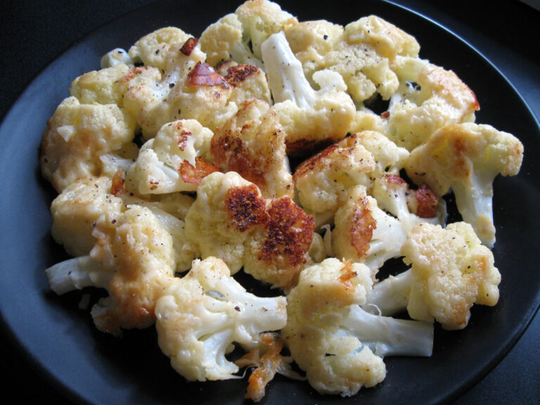 Panfried Garlic Cheese Cauliflower Hiroko's Recipes