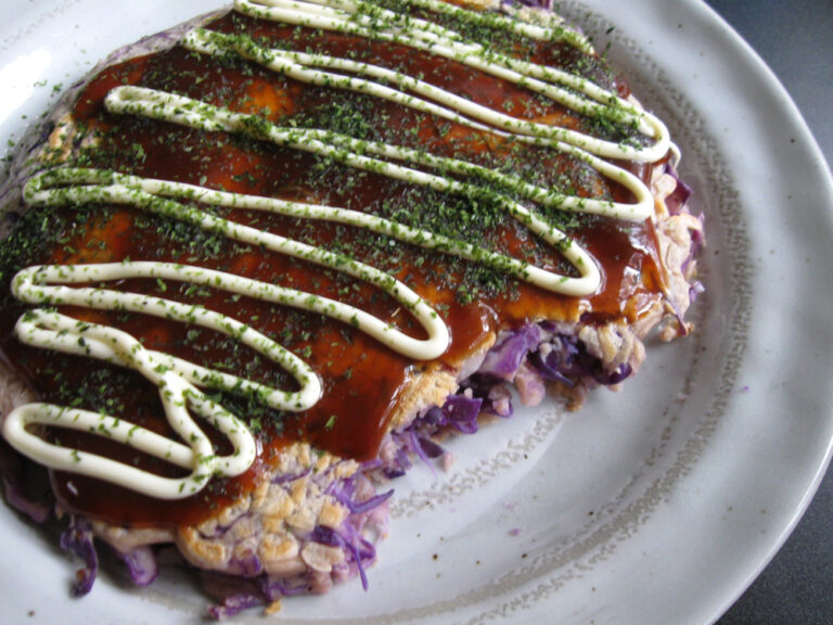 Red Cabbage Okonomiyaki Hiroko's Recipes