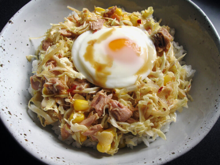 Tuna & Cabbage Salad Rice Bowl Hiroko's Recipes