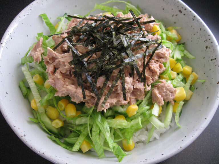 Tuna Mayo Salad Rice Bowl Hiroko's Recipes