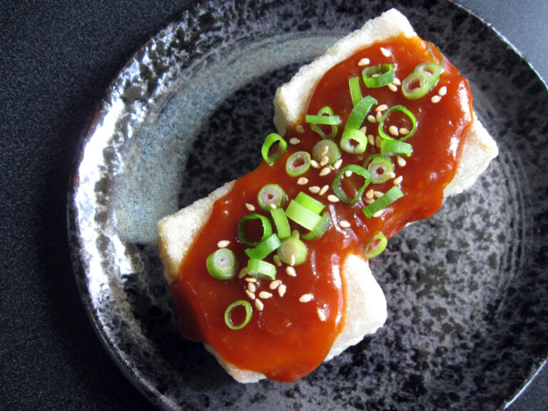 Agedashi Tofu with Gochujang Sauce Hiroko's Recipes