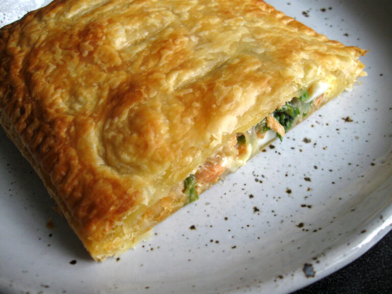 Canned Salmon & Egg Pie Hiroko's Recipes