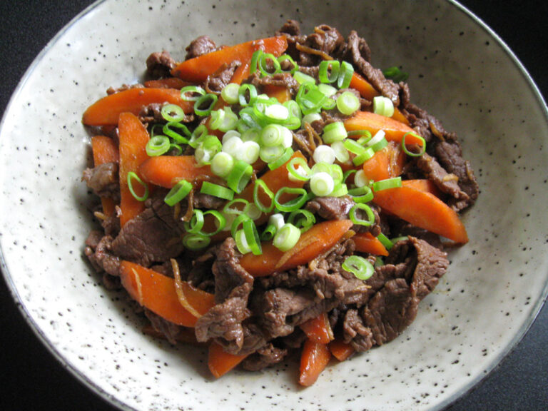Beef & Carrot in Japanese Flavour Hiroko's Recipes