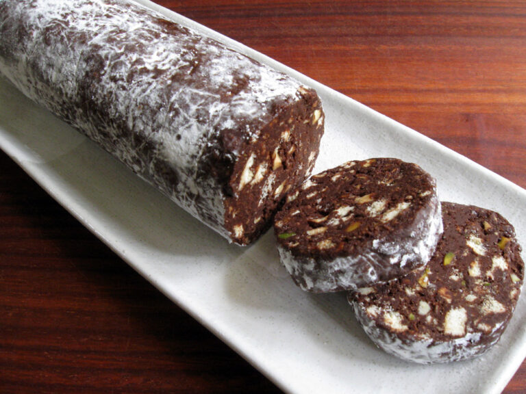 Chocolate Salami (No Egg) Hiroko's Recipes