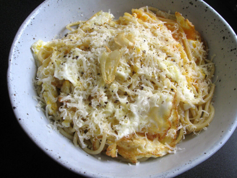 Fried Egg Spaghetti Hiroko's Recipes