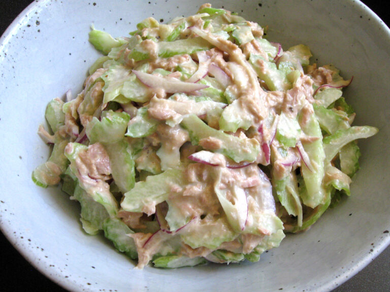 Celery & Tuna Mayo Salad Hiroko's Recipes