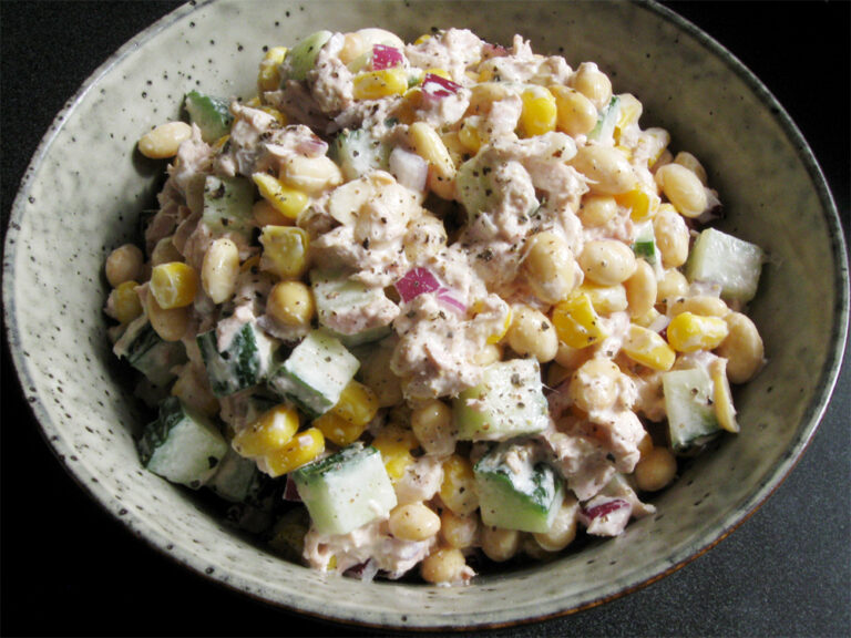 Soy Beans & Tuna Mayo Salad Hiroko's Recipes