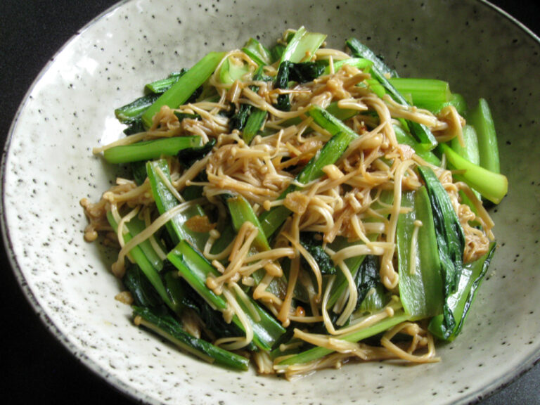 Stirfried Choy Sum & Enoki Hiroko's Recipes