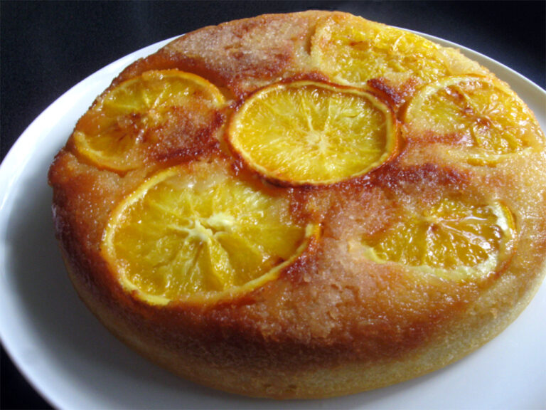 Rice Cooker Orange Upsidedown Cake Hiroko's Recipes