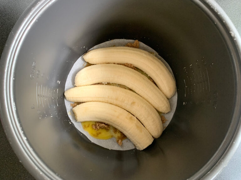 Rice Cooker Banana Upsidedown Cake Hiroko's Recipes